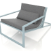 3D modeli Benzersiz kulüp koltuğu (Mavi gri) - önizleme