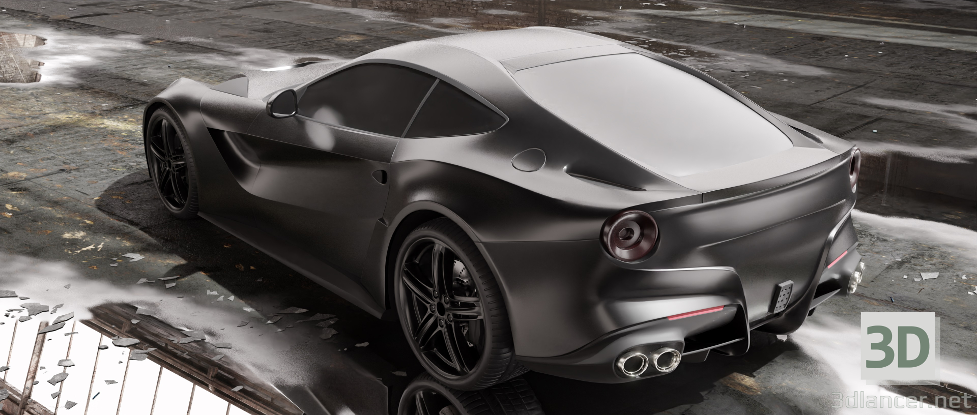 3D Modell Ferrari F 12 - Vorschau