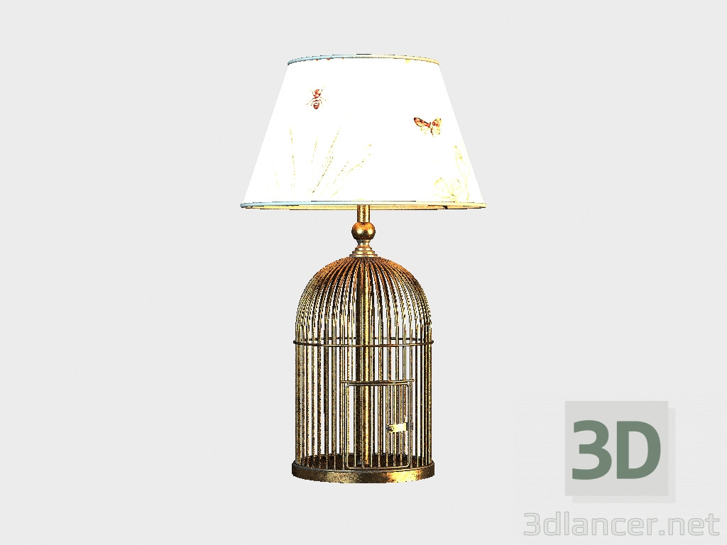 3d модель Лампа настольная METAL BIRDCAGE TABLE LAMP (1-015902) – превью