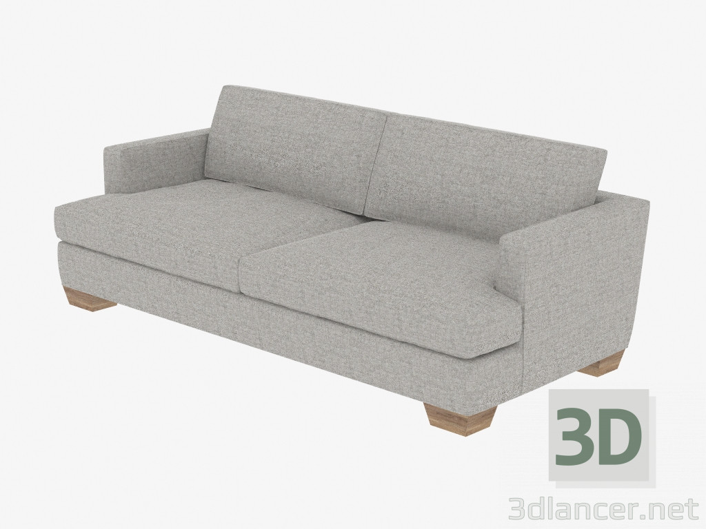 3D modeli Çift kişilik kanepe (208) - önizleme