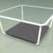 3d model Coffee table 001 (Ribbed Glass, Metal Milk, HPL Gray) - preview