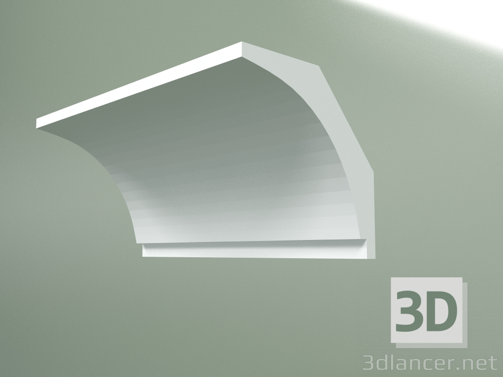 3D modeli Alçı korniş (tavan kaidesi) KT147 - önizleme