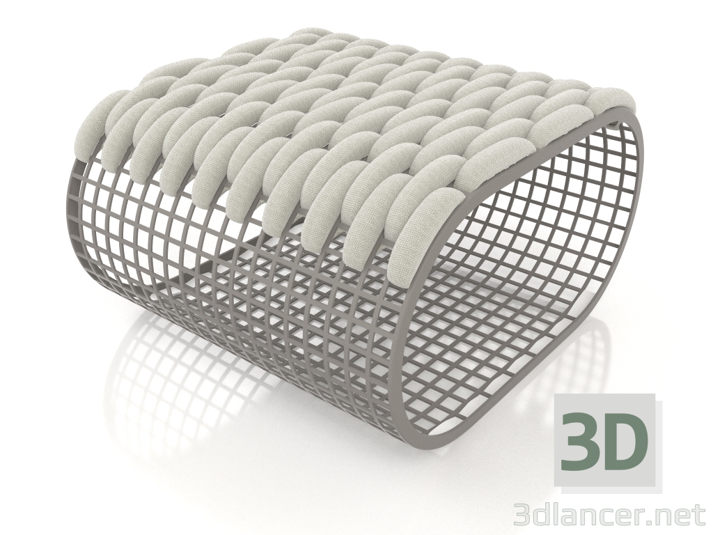3D modeli Puf (Kuvars grisi) - önizleme