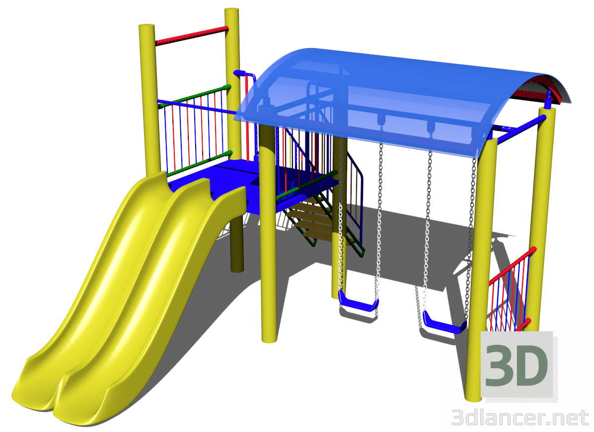 3d Children's complex №6 model buy - render