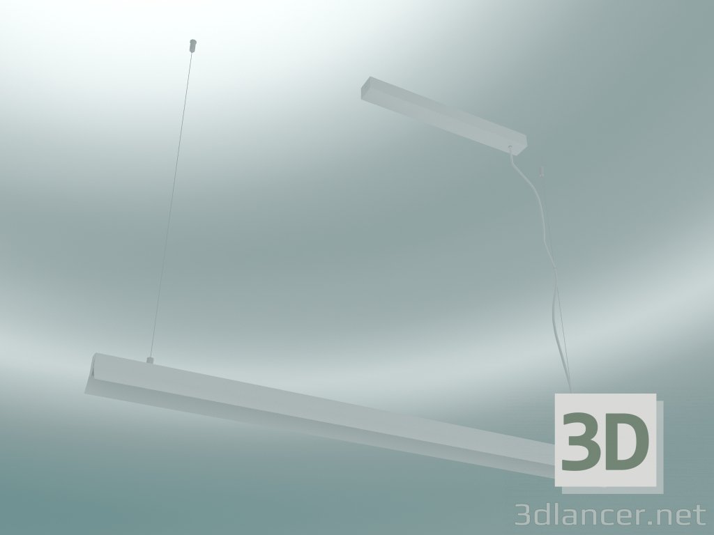3D Modell Pendelleuchte Fornell (ABF1, H 6 cm, L 120 cm, B 7,5 cm, Mattweiß) - Vorschau