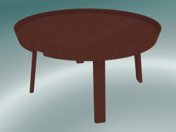 चारों ओर कॉफी टेबल (बड़े, गहरे लाल)