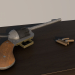 Revólver 3D modelo Compro - render