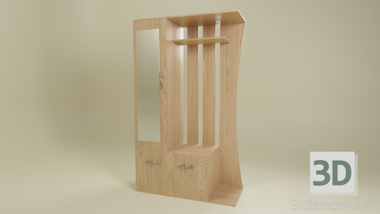 3d model Cupboard in the hallway - preview