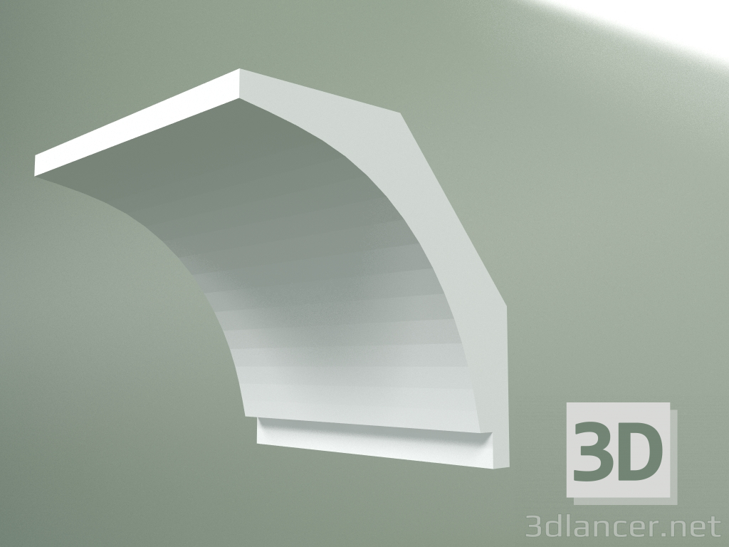 3D modeli Alçı korniş (tavan kaidesi) KT147-1 - önizleme