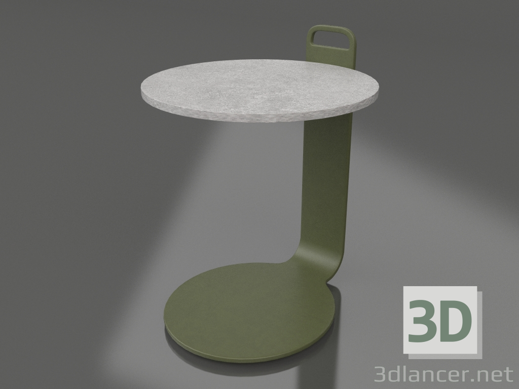 3d model Coffee table Ø36 (Olive green, DEKTON Kreta) - preview