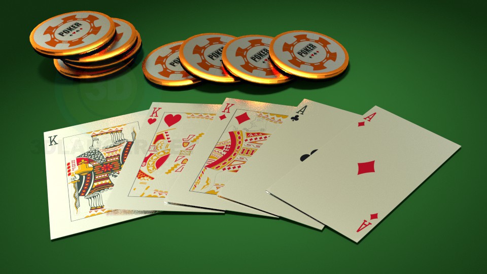3d модель Покер – превью