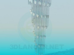 Lámpara chandelier de cristal