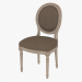modello 3D Sedia da pranzo d'epoca francese LOUIS ROUND sedia laterale (8827.0003.A008) - anteprima