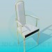 Modelo 3d Cadeira branca - preview