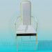 3D Modell Stuhl weiß - Vorschau
