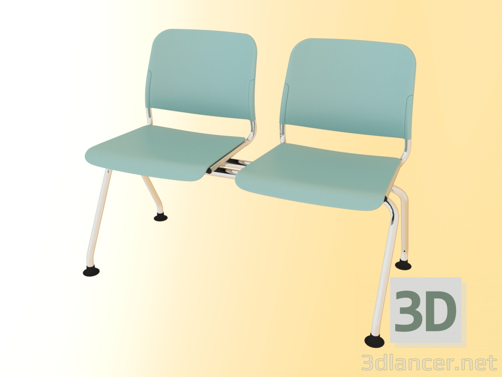 3d model Double bench (522L2) - preview