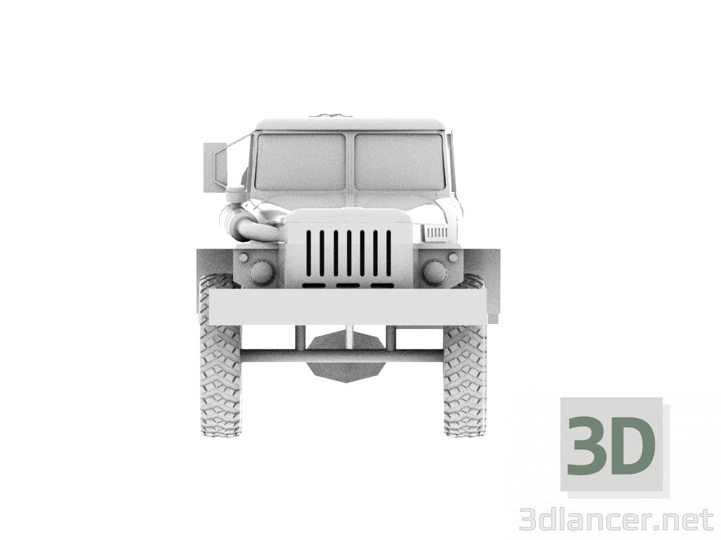 3D URAL-4320 modeli satın - render