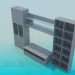 3d model Wall unit with TV stand - preview