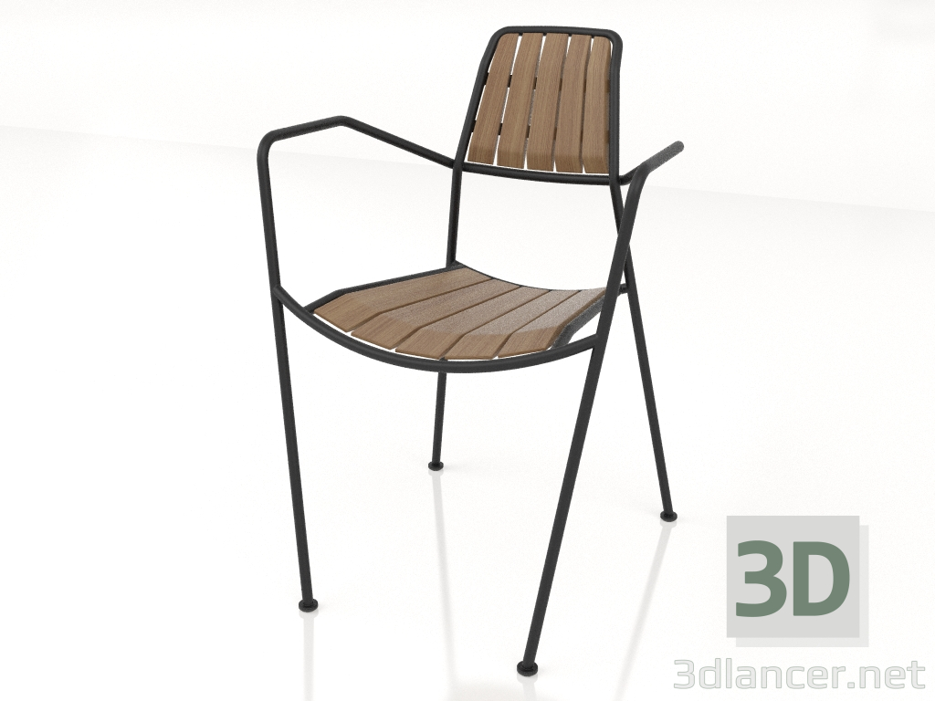 3 डी मॉडल एक पेड़ के साथ एक कुर्सी - पूर्वावलोकन