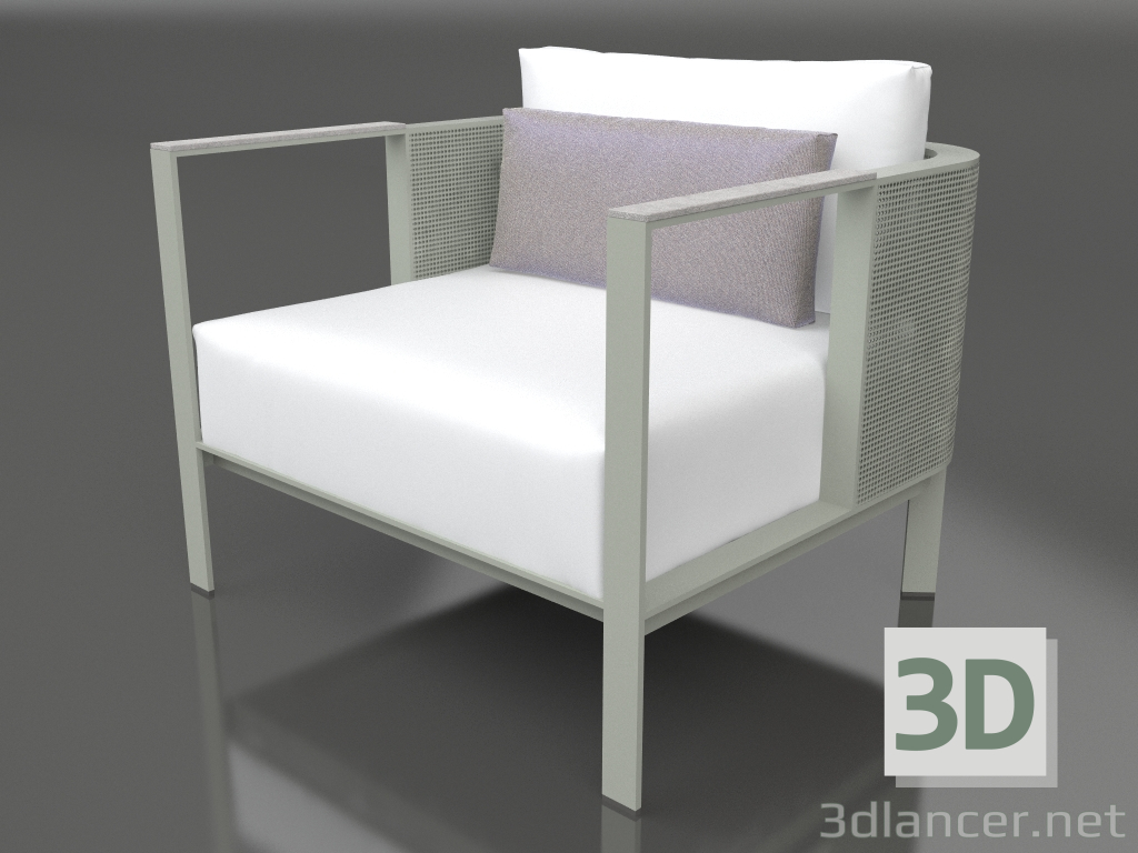 3D Modell Sessel (Zementgrau) - Vorschau