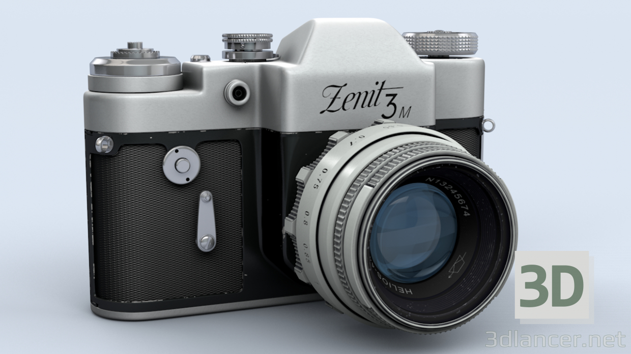 3D Modell Fotoapparat Zenit - Vorschau