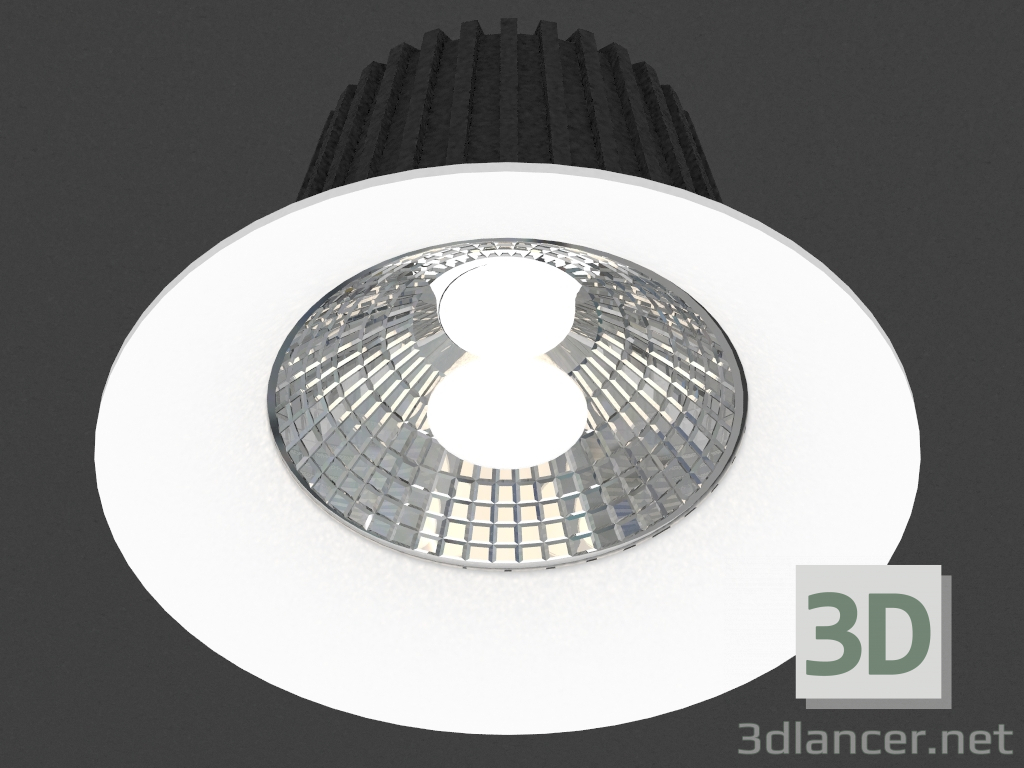 modèle 3D Luminaire à LED encastré (DL18838_16W Blanc R Dim 3000K) - preview
