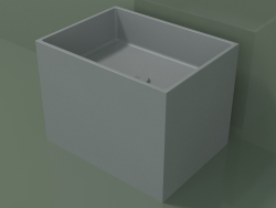 Vasque à poser (01UN22101, gris argenté C35, L 48, P 36, H 36 cm)