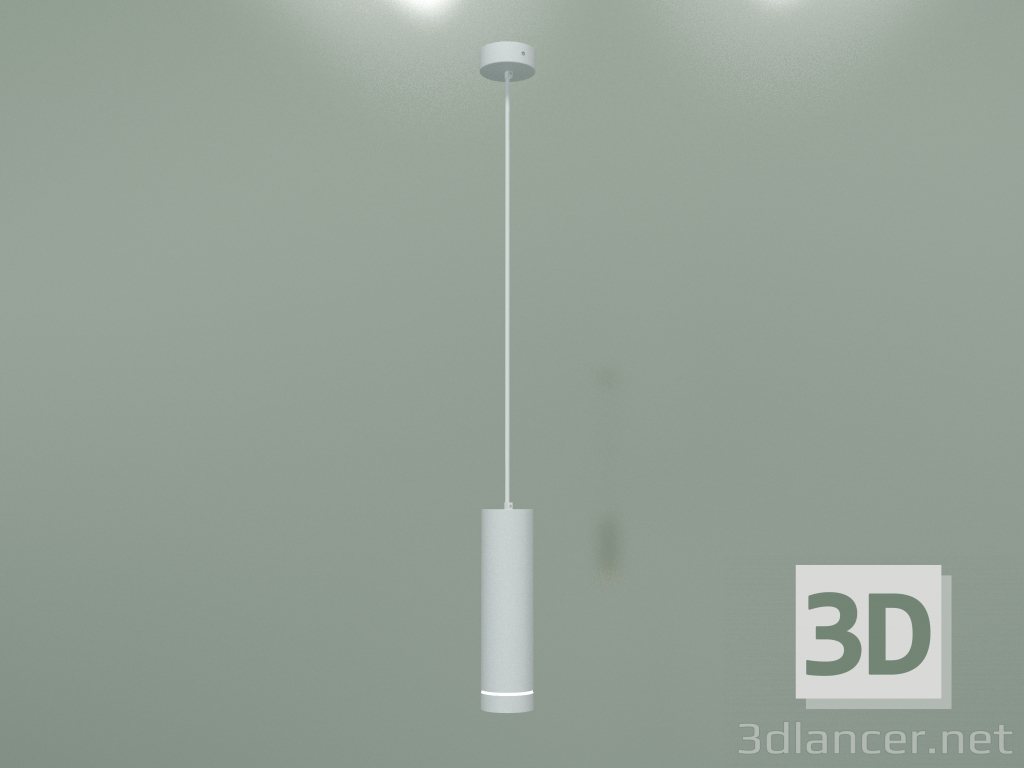 modello 3D Plafoniera LED a plafone DLR023 (bianca) - anteprima