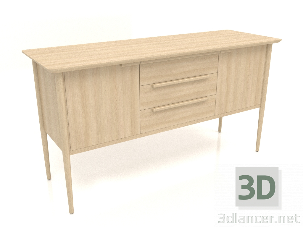 3 डी मॉडल कैबिनेट एमसी 01 (1660x565x885, लकड़ी सफेद) - पूर्वावलोकन
