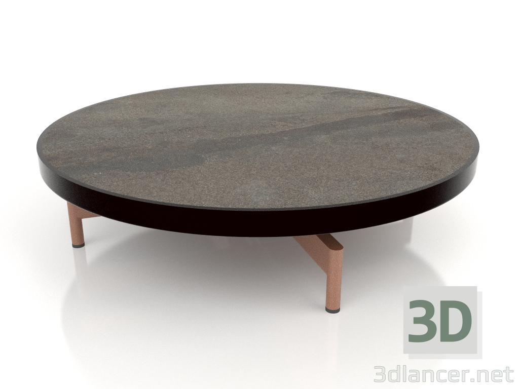 modèle 3D Table basse ronde Ø90x22 (Noir, DEKTON Radium) - preview
