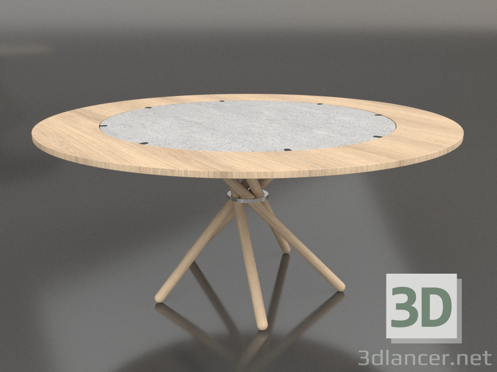 3D modeli Yemek masası Hector 120 (Ekstra Yapraklar Light 120 - 170) - önizleme