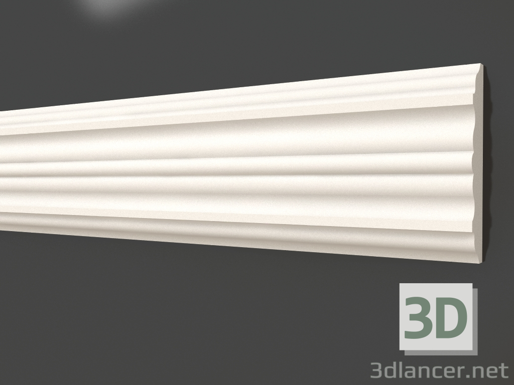 3d model Plaster molding LG 049 (80х18) - preview