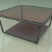 modello 3D Tavolino 001 (Vetro Bronzato, Metallo Fumo, HPL Grigio) - anteprima