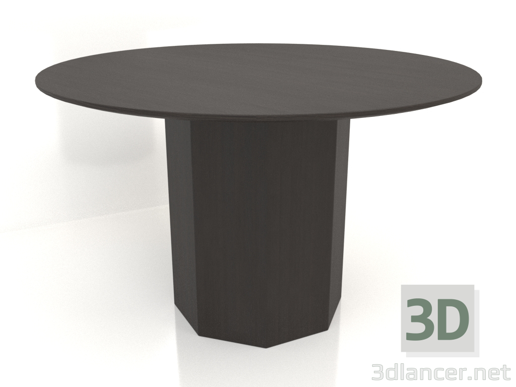 Modelo 3d Mesa de jantar DT 11 (D=1200х750, madeira castanho escuro) - preview