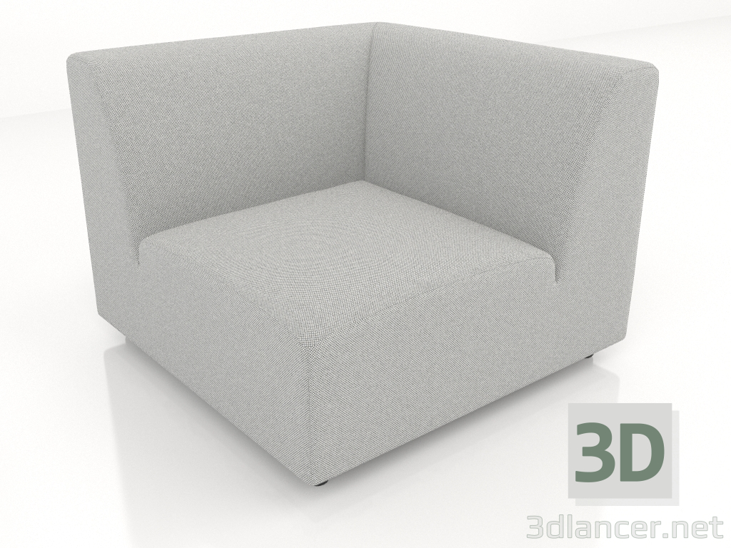 3D modeli Köşe kanepe modülü (L) 90 - önizleme