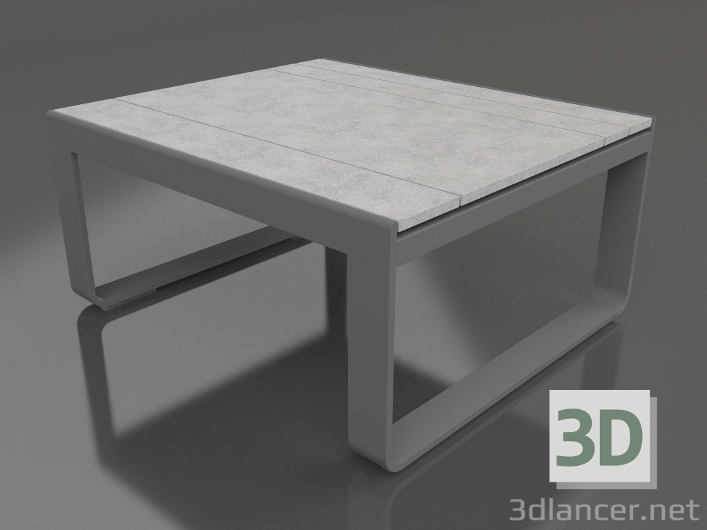 3D modeli Kulüp masası 80 (DEKTON Kreta, Antrasit) - önizleme