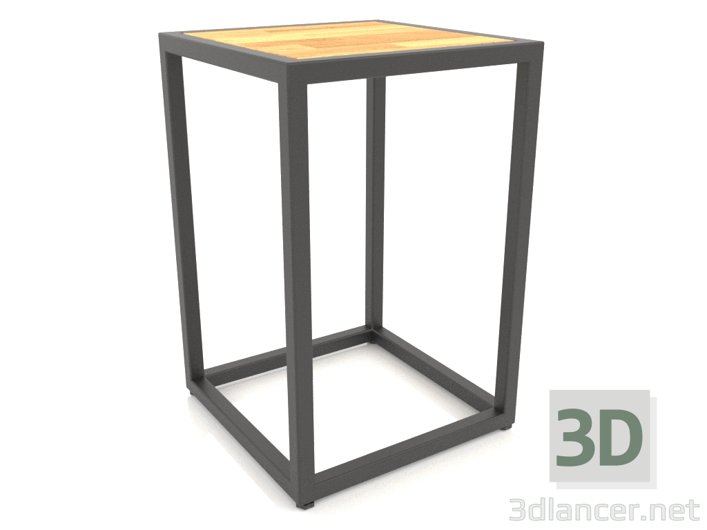 3d model Mesa de centro cuadrada (MADERA, 30X30X44) - vista previa