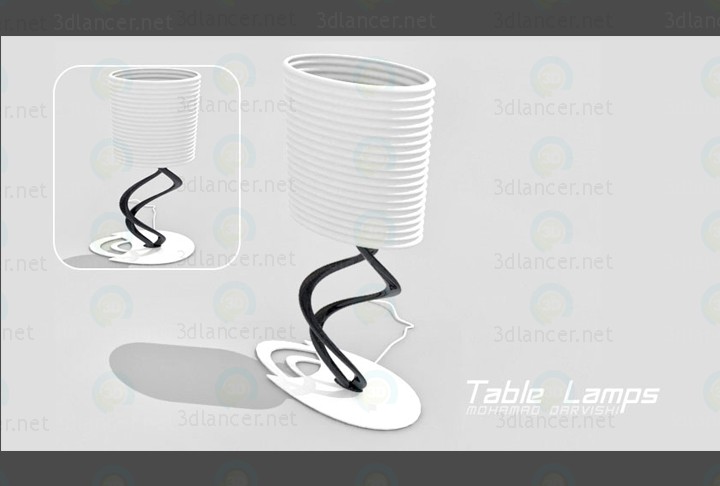 modèle 3D Lampes de table - preview
