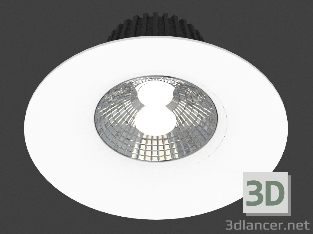 3 डी मॉडल Recessed एलईडी प्रकाश उपकरण (DL18838_20W व्हाइट आर मंद 4000K) - पूर्वावलोकन