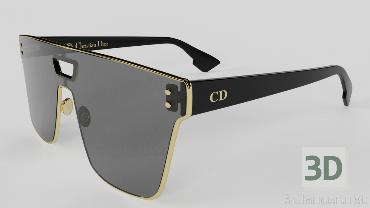 Christian Dior DIORIZON 1 Escudo 3D modelo Compro - render