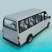 modello 3D Minibus - anteprima