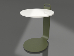 Table basse Ø36 (Vert olive, DEKTON Zenith)