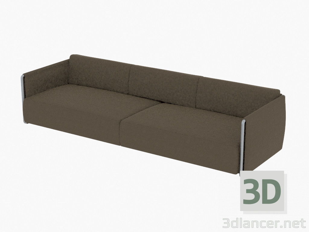 3d model Sofá de triple Divano 280 - vista previa