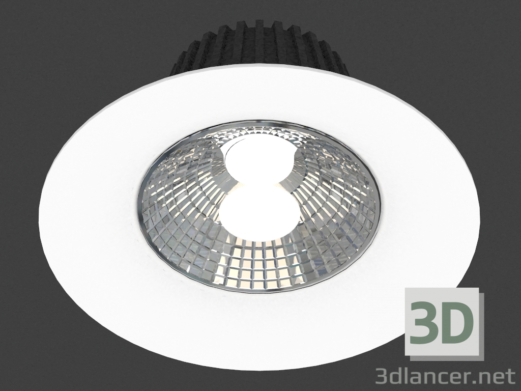 3 डी मॉडल Recessed एलईडी प्रकाश उपकरण (DL18838_30W व्हाइट आर मंद 4000K) - पूर्वावलोकन