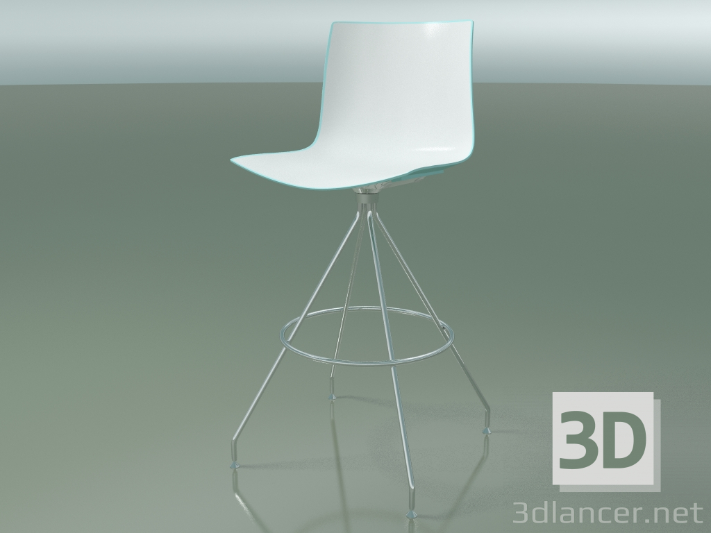 3d model Bar stool 0487 (two-color polypropylene) - preview