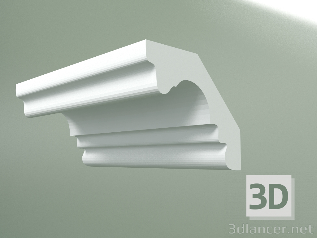 3D modeli Alçı korniş (tavan kaidesi) KT151 - önizleme