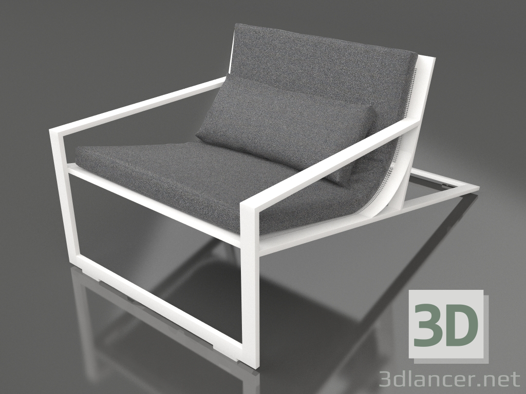 3d модель Уникальное клубное кресло (White) – превью
