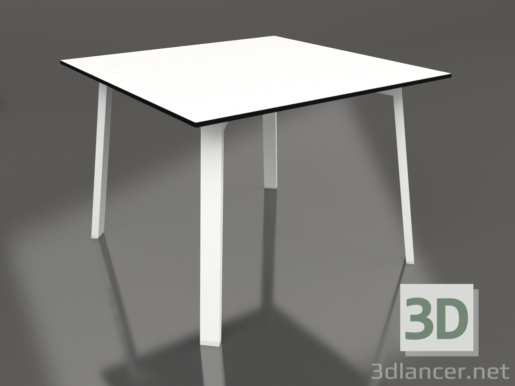 3d model Dining table 100 (White, Phenolic) - preview