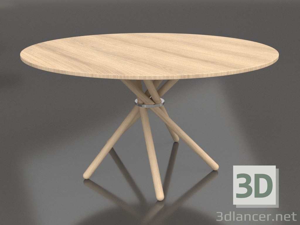 3D modeli Yemek masası Hector 140 (Açık Meşe, Açık Meşe) - önizleme