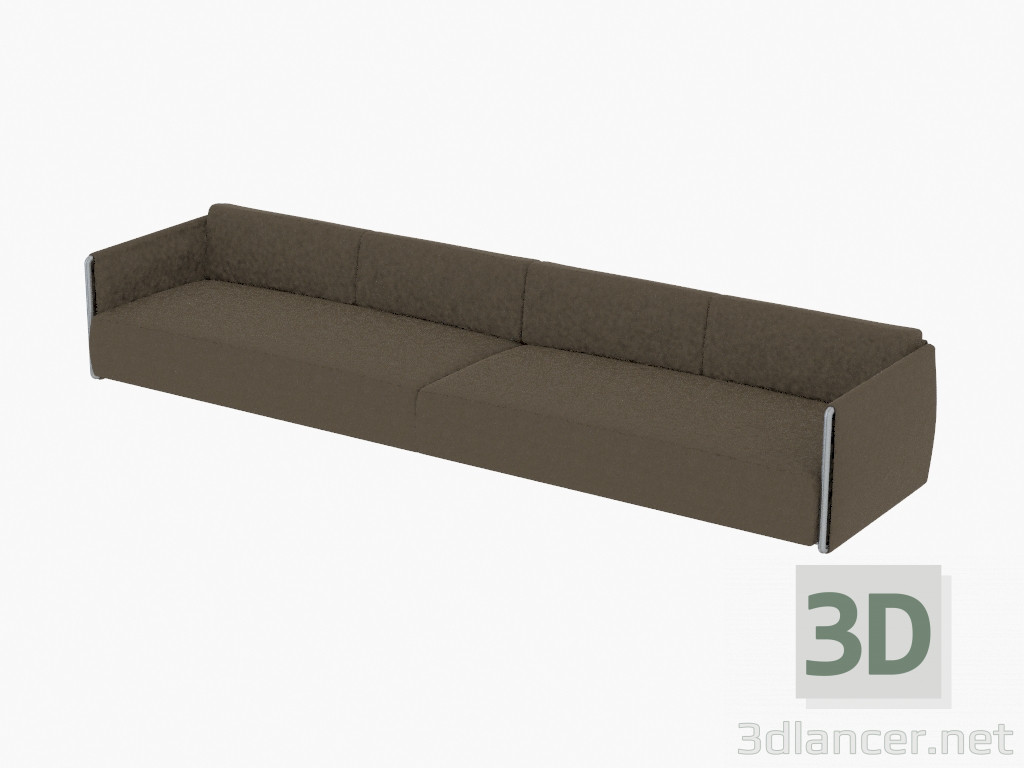 modèle 3D Quadruple Canapé Divano 370 - preview